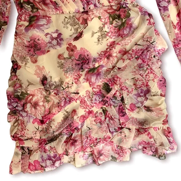 Showpo Pink Floral Mini Dress - Picture 5 of 13